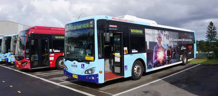 Red Bus Iveco Metro Express 74 & Custom CB80 91